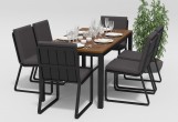 Gardenini - Обеденная зона Gardenini Bella Carbon Voglie 180 Цвет: Антрацит Обеденная зона Gardenini Bella Carbon Voglie 180 Цвет: Антрацит