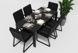 Gardenini - Стол Gardenini Malia Black 180 Стол Gardenini Malia Black 180