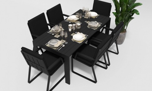 Gardenini - Стол Gardenini Malia Black 180 Стол Gardenini Malia Black 180