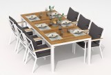 IdealPatio - Обеденная группа Ideal Patio Tella Festa Plus 200 Цвет: белый, антрацит Обеденная группа Ideal Patio Tella Festa Plus 200 Цвет: белый, антрацит