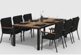 Gardenini - Обеденная зона Gardenini Bella Calma S 220 Цвет: Карбон, чёрный Обеденная зона Gardenini Bella Calma S 220 Цвет: Карбон, чёрный