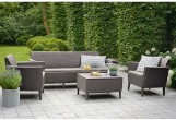 Keter - Лаунж зона Keter Salemo 3 seater set капучино Лаунж зона Keter Salemo 3 seater set капучино