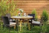Joygarden - Обеденная группа Joygarden Modena 120 см на 4 персоны со стульями Обеденная группа Joygarden Modena 120 см на 4 персоны со стульями