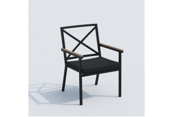 Стул Ideal Patio Festa Цвет: карбон, чёрный