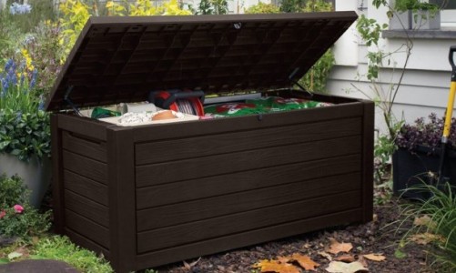 Keter - Ящик для хранения с крышкой Keter Northwood 630 л коричневый Ящик для хранения с крышкой Keter Northwood 630 л коричневый