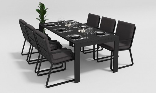 Gardenini - Стул Gardenini Vogle Armrest carbon anthracite Стул Gardenini Vogle Armrest carbon anthracite