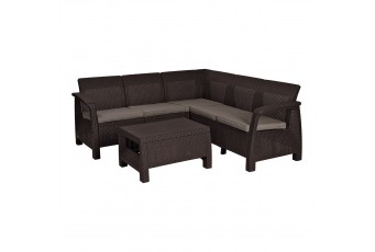 Лаунж зона Keter Corfu Relax set коричневый