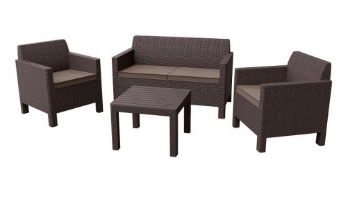 Keter - Лаунж зона Keter Orlando set коричневый Лаунж зона Keter Orlando set коричневый