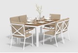 Gardenini - Обеденная зона Gardenini Bella Calma S 180 Цвет: Белый, бежевый Обеденная зона Gardenini Bella Calma S 180 Цвет: Белый, бежевый