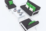 IdealPatio - Лаунж зона Ideal Patio Estivo Цвет: белый, антрацит Лаунж зона Ideal Patio Estivo Цвет: белый, антрацит