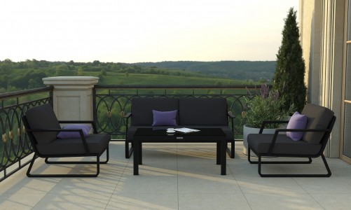 IdealPatio - Лаунж зона Ideal Patio Estivo Цвет: карбон, антрацит Лаунж зона Ideal Patio Estivo Цвет: карбон, антрацит