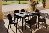 B:rattan - Кресло пластиковое Indiana Цвет: кофе Кресло пластиковое Indiana Цвет: кофе