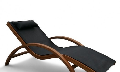Лежак из дерева Lite Monte Carlo Black