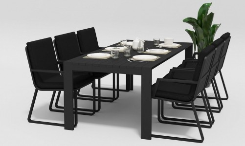 Gardenini - Стол Gardenini Malia Black 200 Стол Gardenini Malia Black 200