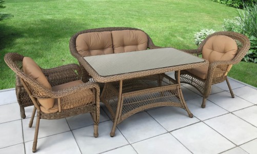 Lite - Комплект мебели из искусственного ротанга Lite Kavena Beige Комплект мебели из искусственного ротанга Lite Kavena Beige