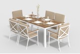 Gardenini - Обеденная зона Gardenini Bella Calma S 180 Цвет: Белый, бежевый Обеденная зона Gardenini Bella Calma S 180 Цвет: Белый, бежевый