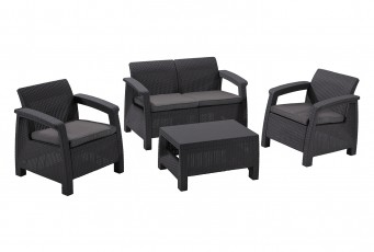 Лаунж зона Keter Corfu Set графит