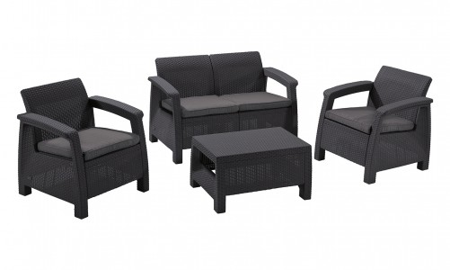 Keter - Лаунж зона Keter Corfu Set графит Лаунж зона Keter Corfu Set графит