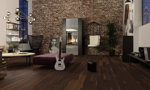 Инженерная доска Boen Finesse Дуб Smoked Baltic 1350x135x10.5 мм ELLE85PD