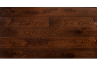 Массивная доска Amber wood Ясень Шоколад Браш Лак 18 мм  с фаской