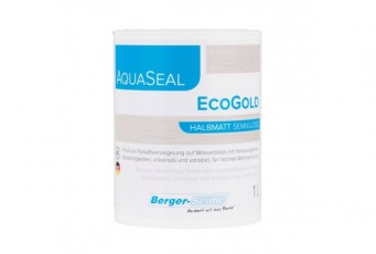 Однокомпонентный акрилово-полиуретановый лак на водной основе «Berger Aqua-Seal EcoGold» 1л.