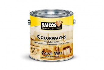 Цветной декоративный воск для внутренних работ Saicos Colorwachs серебристо-серый 0.75л
