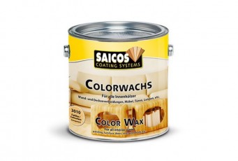 Цветной декоративный воск для внутренних работ Saicos Colorwachs эбен 0.75л