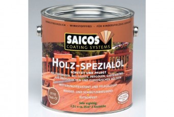 Масло для террасной доски SAICOS Holz-Spezialol лиственница прозрачное 0.75л