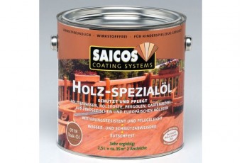 Масло для террасной доски SAICOS Holz-Spezialol бангкирай прозрачное 0.125л