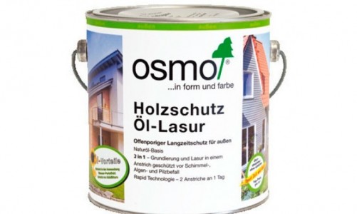 Osmo - Защитное масло-лазурь для наружных работ OSMO Holzschutz Ol-Lasur каштан 0.75л Защитное масло-лазурь для наружных работ OSMO Holzschutz Ol-Lasur каштан 0.75л