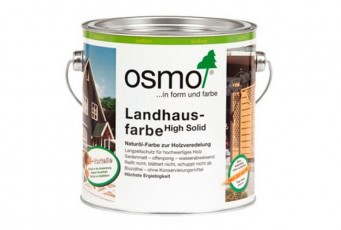 Непрозрачная краска на основе масел для наружных работ OSMO Landhausefarbe дымчато-серая 2.5л