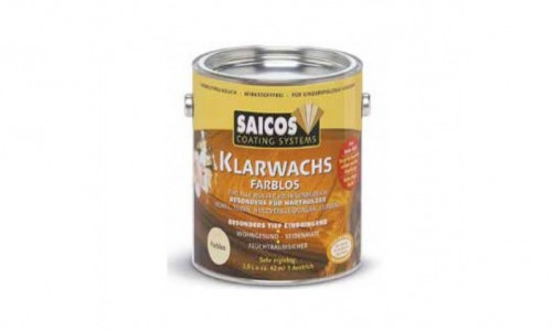 Бесцветный прозрачный воск Saicos Klarwachs 2.5л