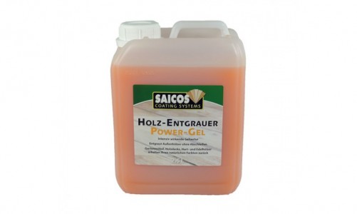 Saicos - Гель для очищения посеревшей древесины Holz-Entgrauer Power-Gel 2,5 л Гель для очищения посеревшей древесины Holz-Entgrauer Power-Gel 2,5 л