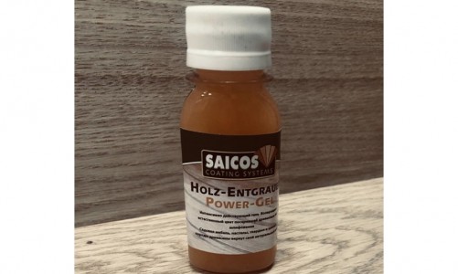 Saicos - Гель для очищения посеревшей древесины Holz-Entgrauer Power-Gel 100 мл Гель для очищения посеревшей древесины Holz-Entgrauer Power-Gel 100 мл