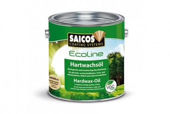 Масло с твердым воском «Saicos Ecoline Hartwachsol» шелковисто-матовый 0.125л