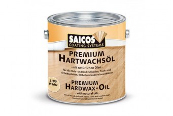 Цветное масло с твердым воском «Saicos Premium Hartwachsol» орех прозрачное матовое 0.125л